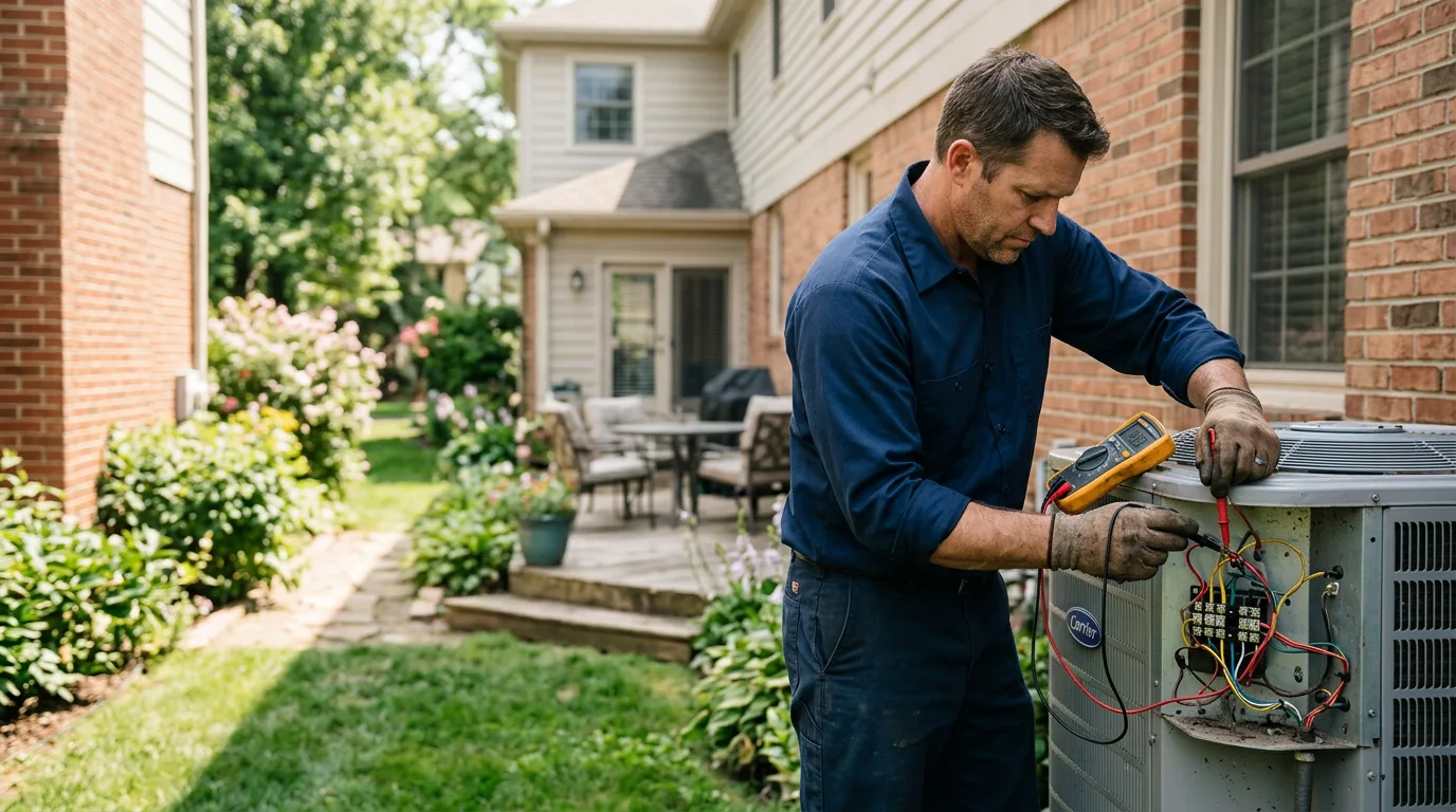 HVAC technician working near Four Lakes, WA